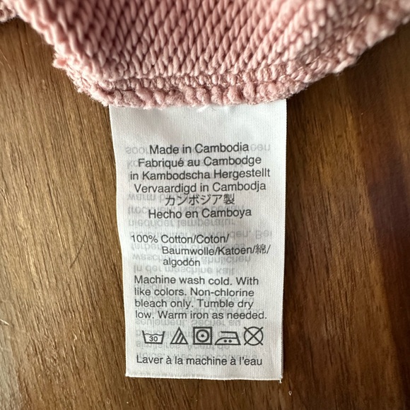 J. Crew Pink Love Crew Neck Sweatshirt Women’s Sz S - Picture 5 of 6